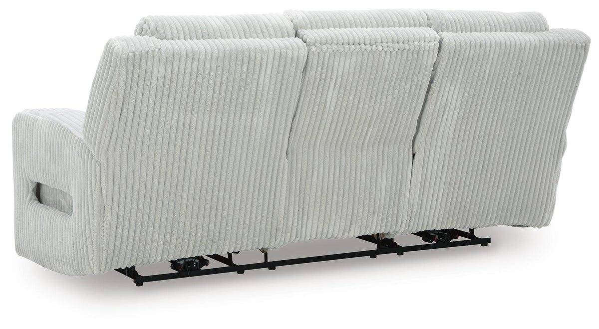 Belvarrow PWR REC Sofa with ADJ Headrest Velvet Chenille