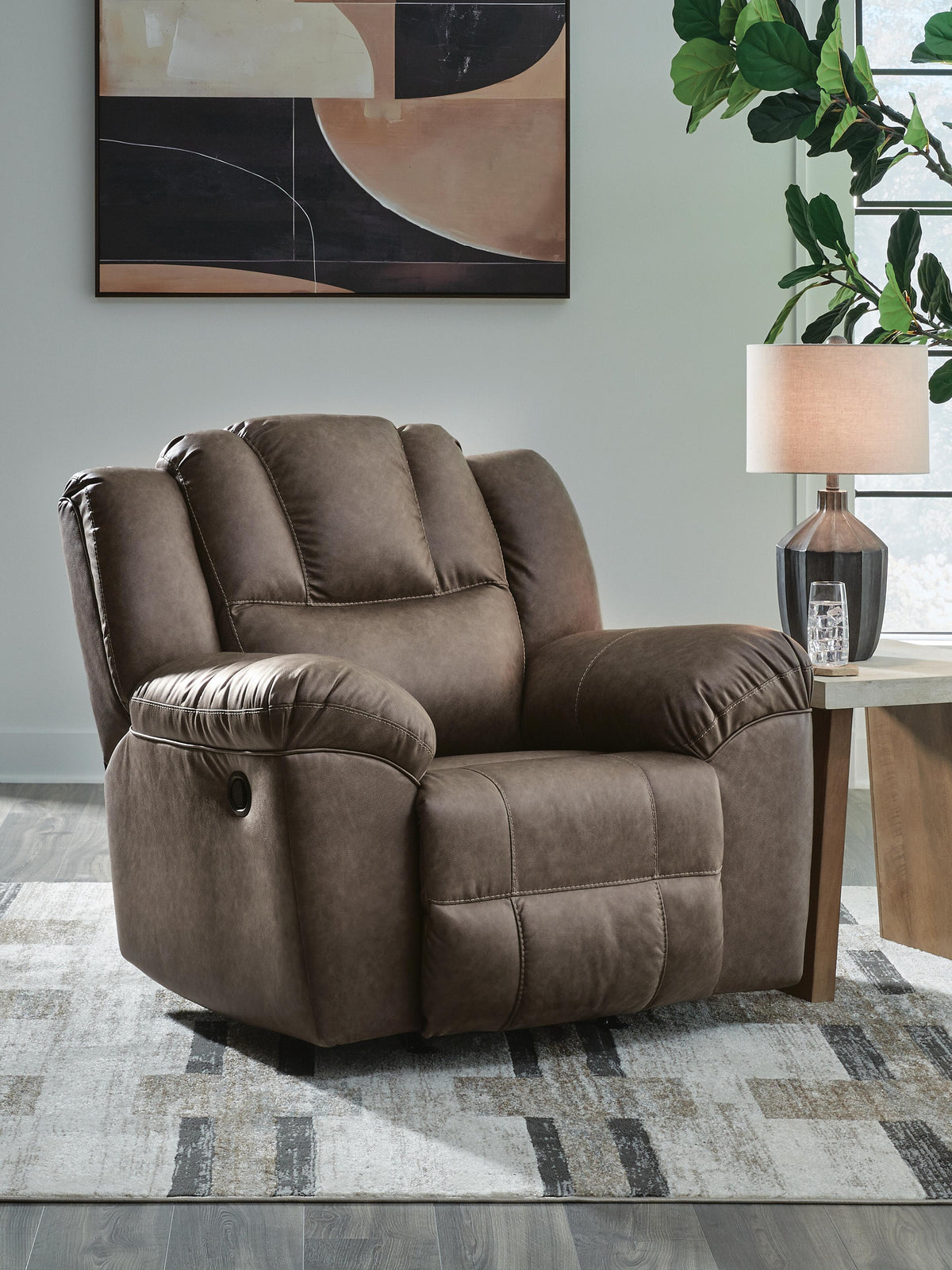 Lowilla Rocker Recliner Faux Leather