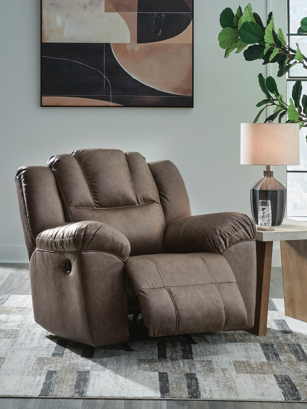 Lowilla Rocker Recliner Faux Leather