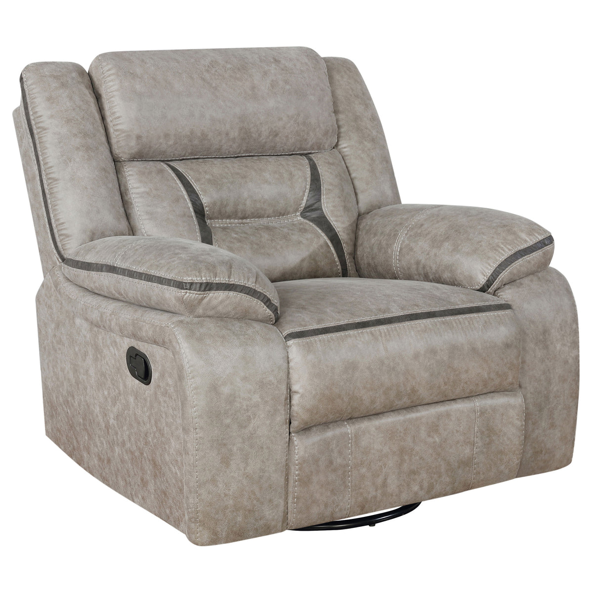 Greer 3-piece Upholstered Reclining Sofa Set - Taupe