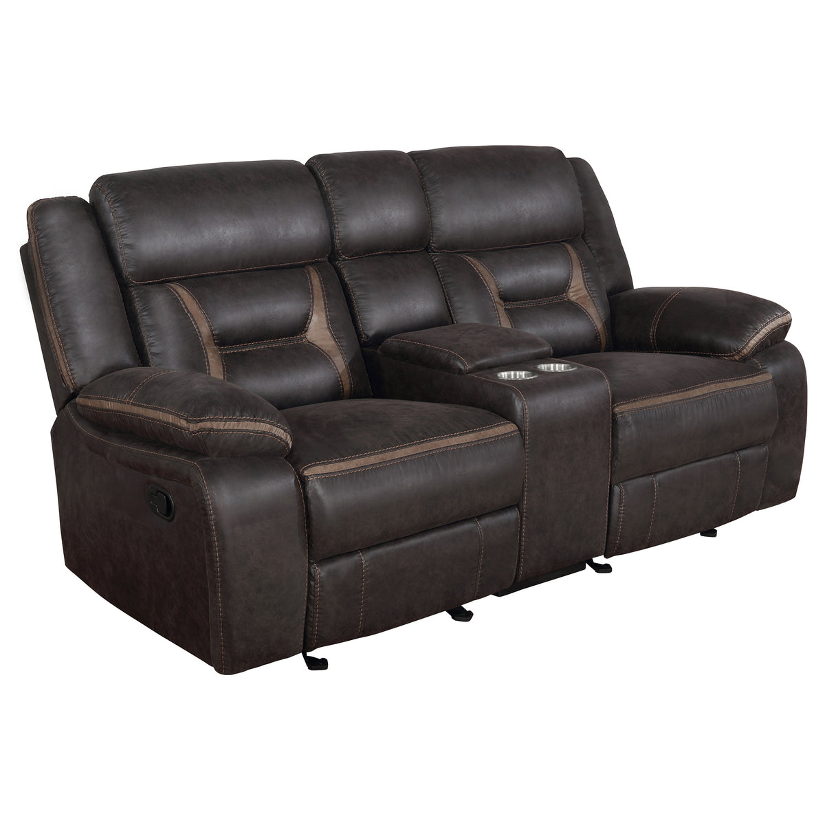 Greer 3-piece Upholstered Reclining Sofa Set - Brown