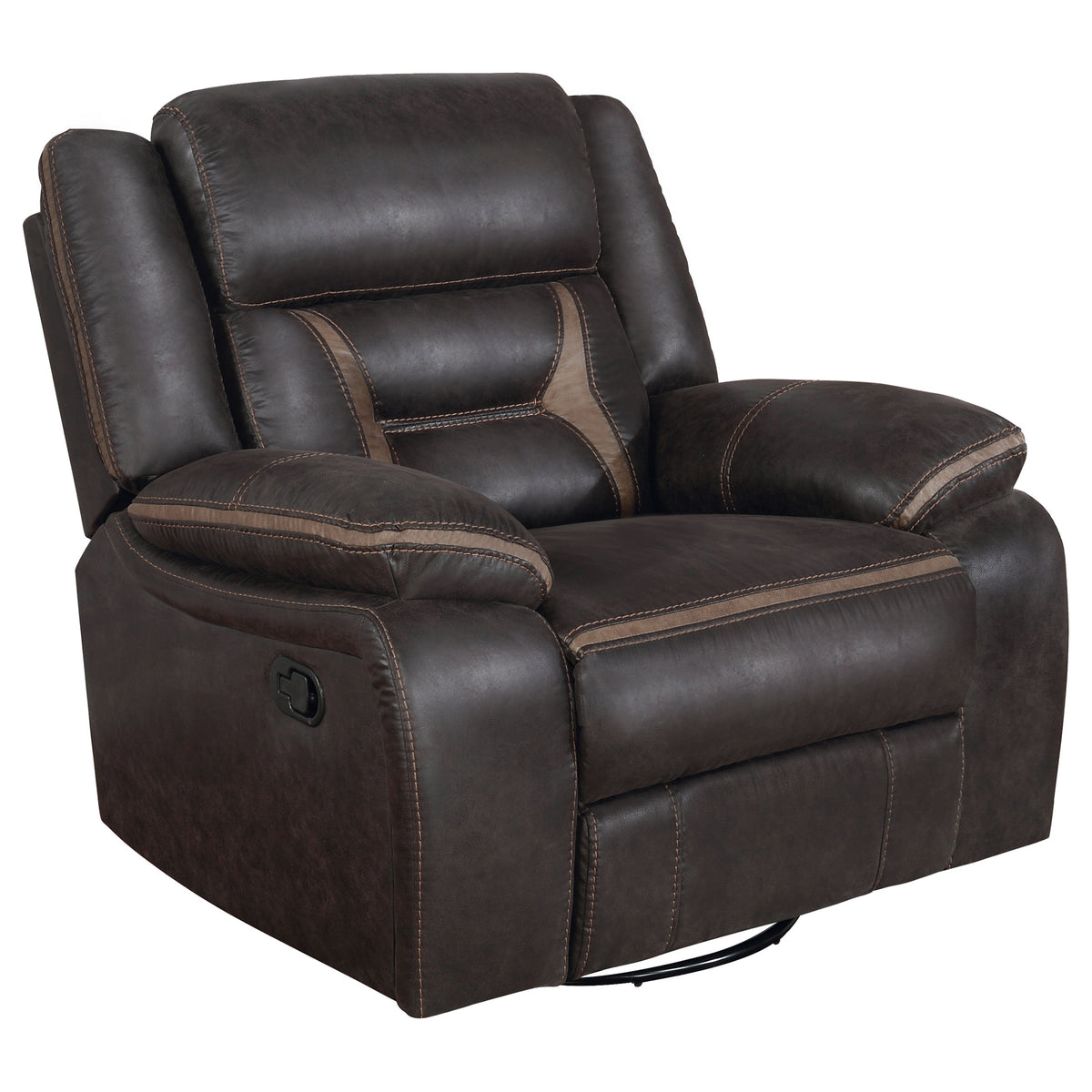 Greer 3-piece Upholstered Reclining Sofa Set - Brown