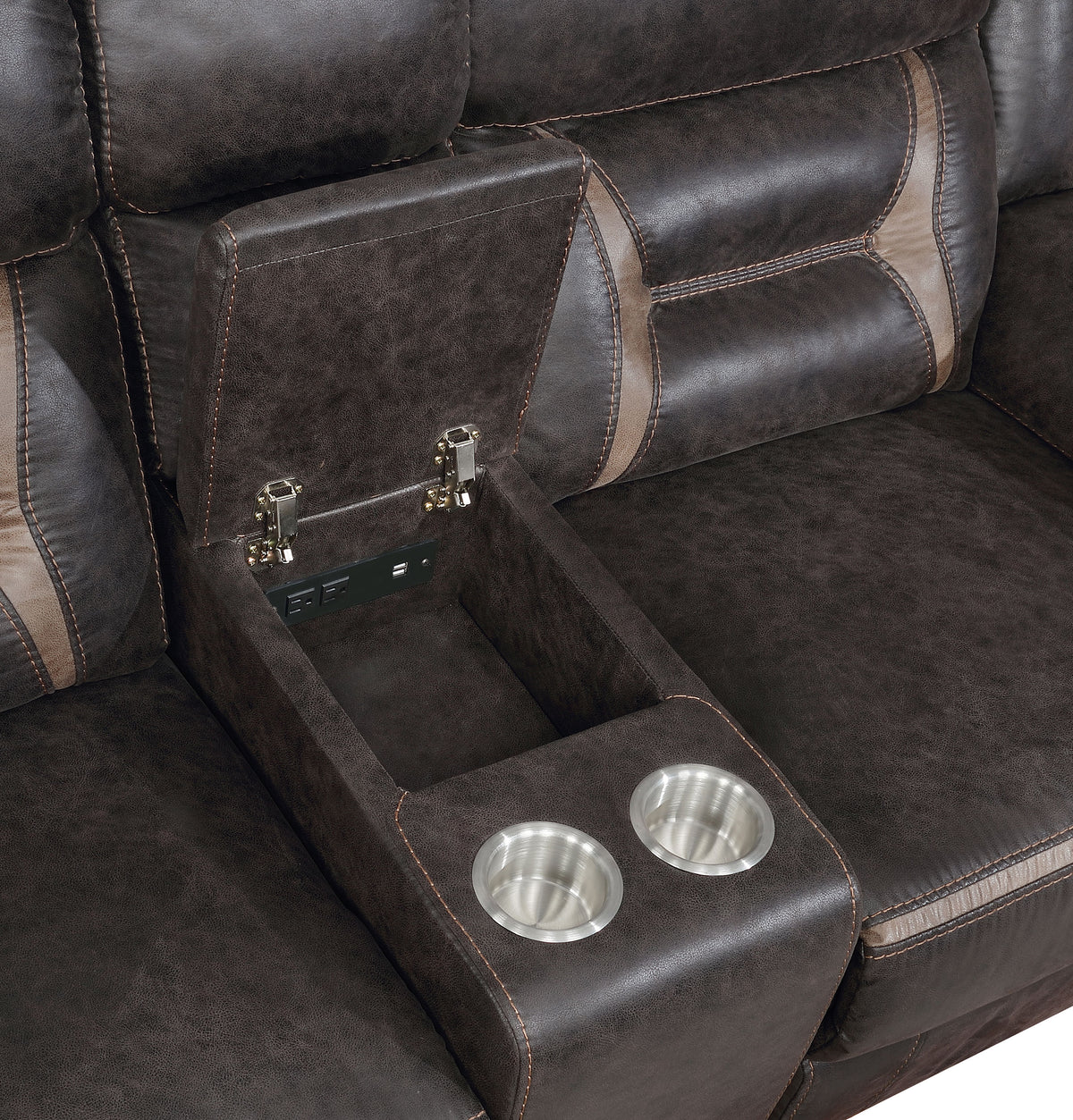 Greer 3-piece Upholstered Reclining Sofa Set - Brown