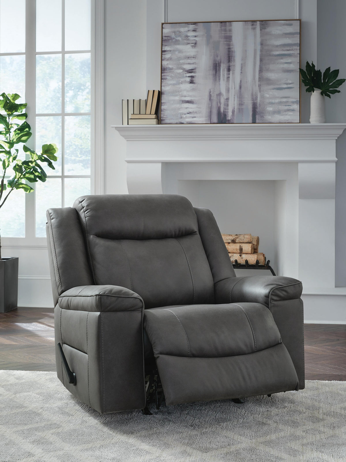 Status Check Rocker Recliner Faux Leather