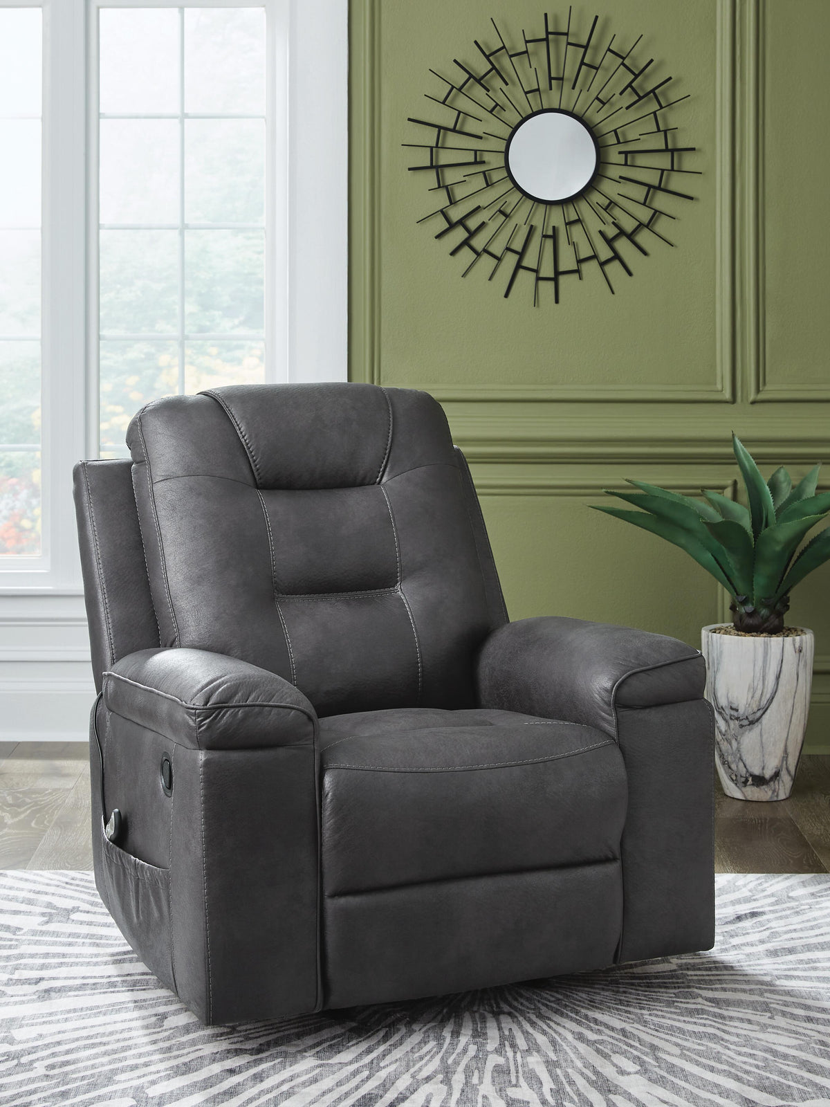 Stockworth Rocker Recliner Faux Leather