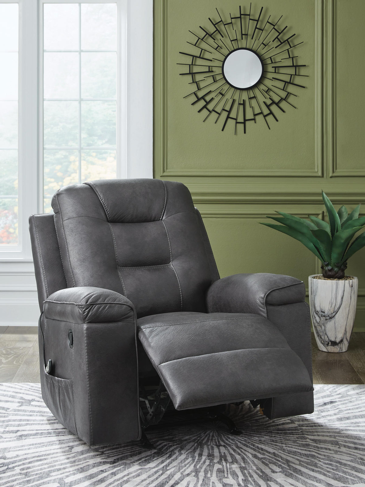Stockworth Rocker Recliner Faux Leather