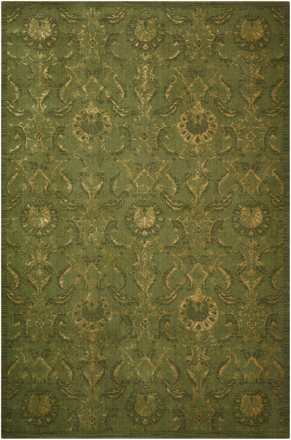 Silken Allure SLK03 Light Green Rug - Rectangle