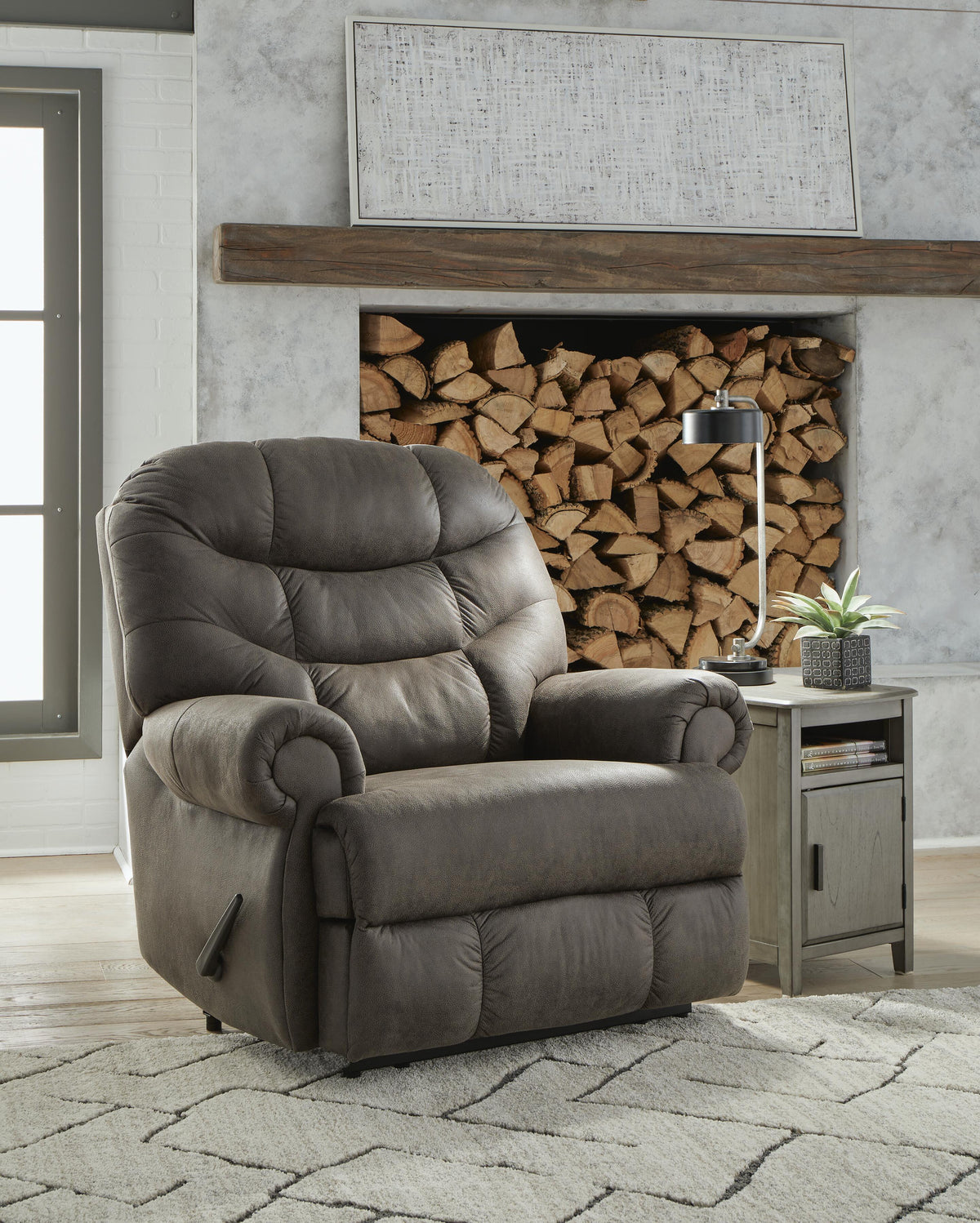 Camera Time Zero Wall Recliner Faux Leather
