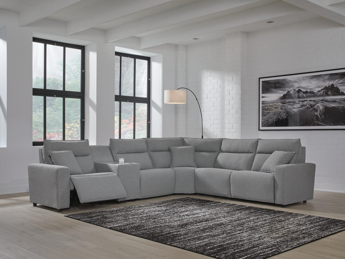 Modmax II 6-Piece Power Reclining Sectional with Console Next-Gen Nuvella™