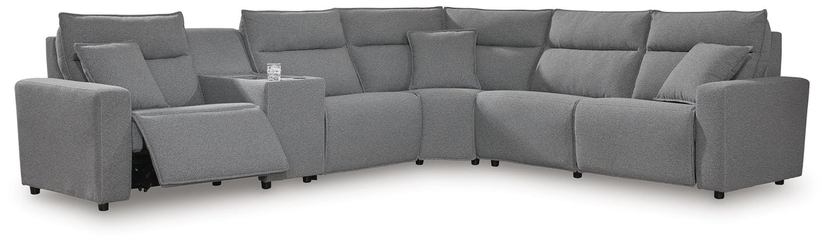Modmax II 6-Piece Reclining Sectional with Console Next-Gen Nuvella™