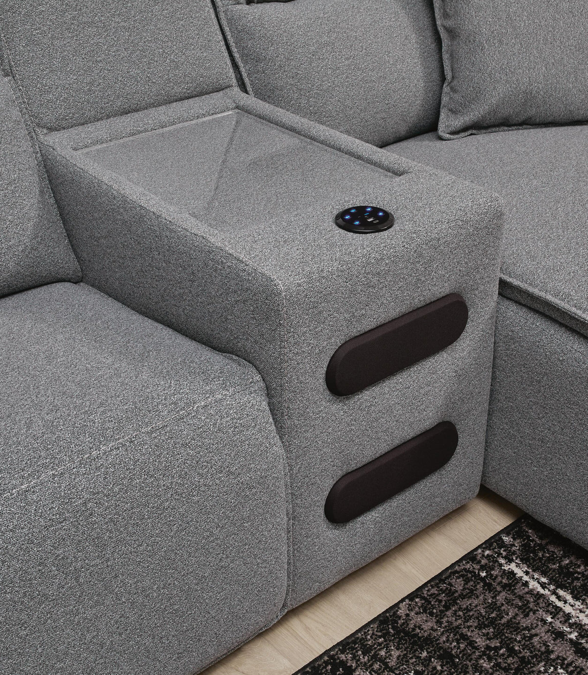 Modmax II 5-Piece Power Reclining Sectional with Audio Consoles Next-Gen Nuvella™