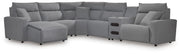 Modmax II 6-Piece Reclining Sectional with Chaise and Audio Console Next-Gen Nuvella™