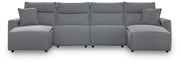 Modmax II 4-Piece Reclining Sectional with Double Chaise Next-Gen Nuvella™
