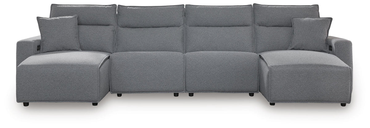 Modmax II 4-Piece Reclining Sectional with Double Chaise Next-Gen Nuvella™