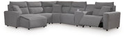 Modmax II 6-Piece Power Reclining Sectional with Chaise and Console Next-Gen Nuvella™