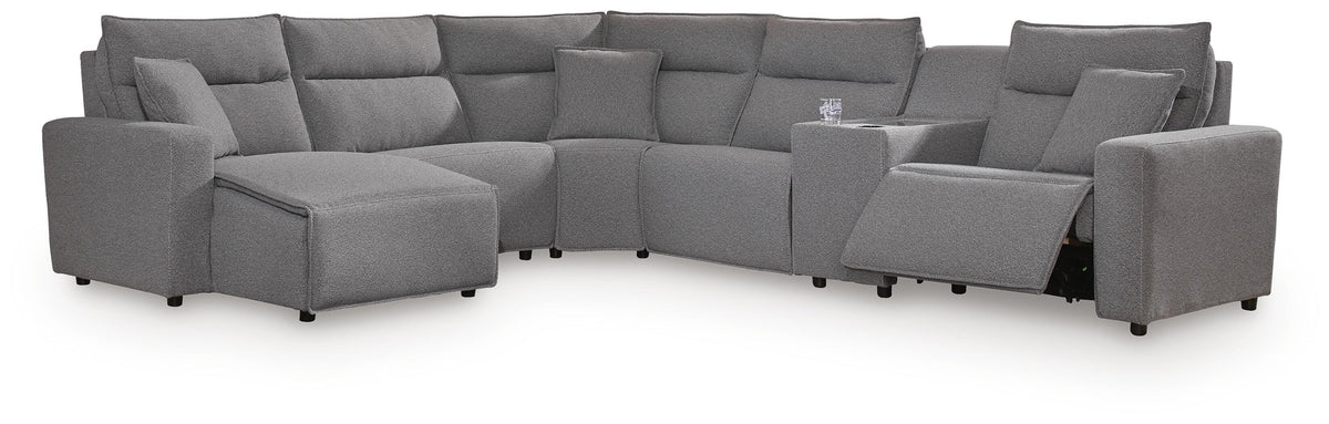 Modmax II 6-Piece Power Reclining Sectional with Chaise and Console Next-Gen Nuvella™