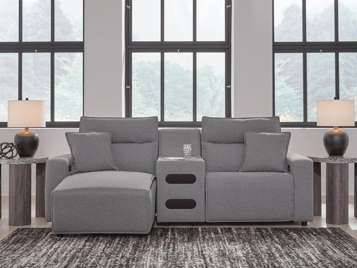 Modmax II 3-Piece Power Reclining Sectional with Chaise and Audio Console Next-Gen Nuvella™