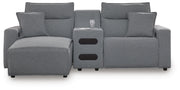 Modmax II 3-Piece Power Reclining Sectional with Chaise and Audio Console Next-Gen Nuvella™