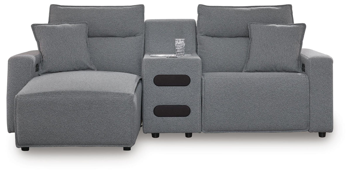 Modmax II 3-Piece Power Reclining Sectional with Chaise and Audio Console Next-Gen Nuvella™