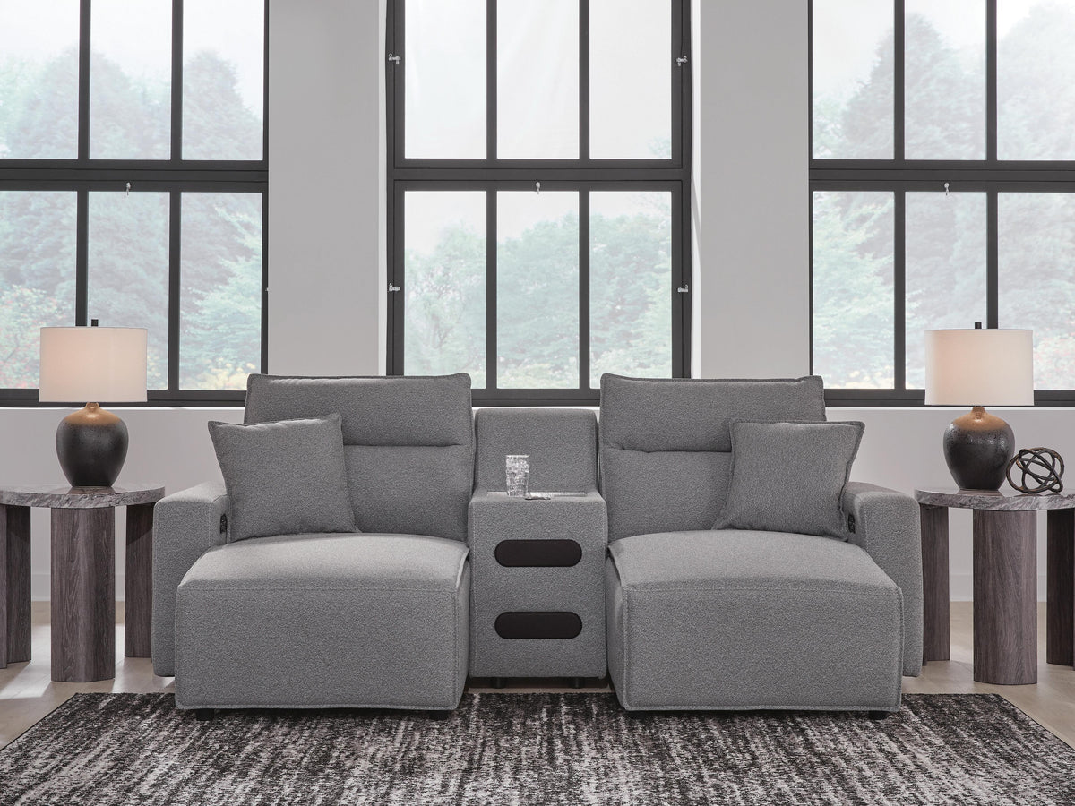 Modmax II 3-Piece Power Reclining Sectional with Chaise and Audio Console Next-Gen Nuvella™
