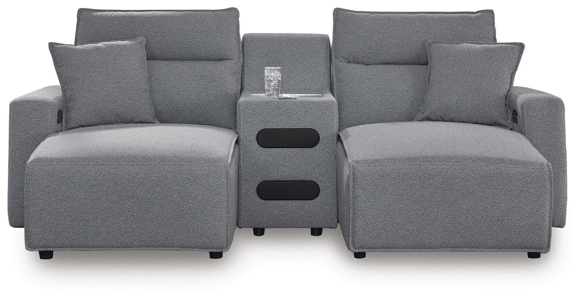 Modmax II 3-Piece Power Reclining Sectional with Chaise and Audio Console Next-Gen Nuvella™