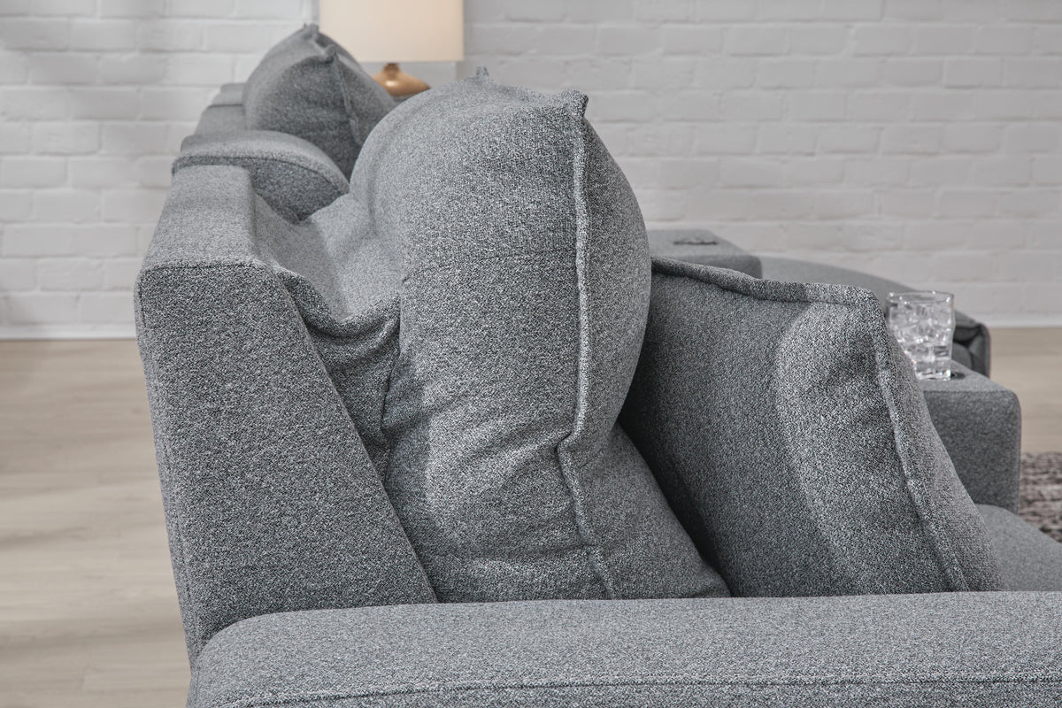 Modmax II 6-Piece Reclining Sectional with Chaise and Audio Console Next-Gen Nuvella™
