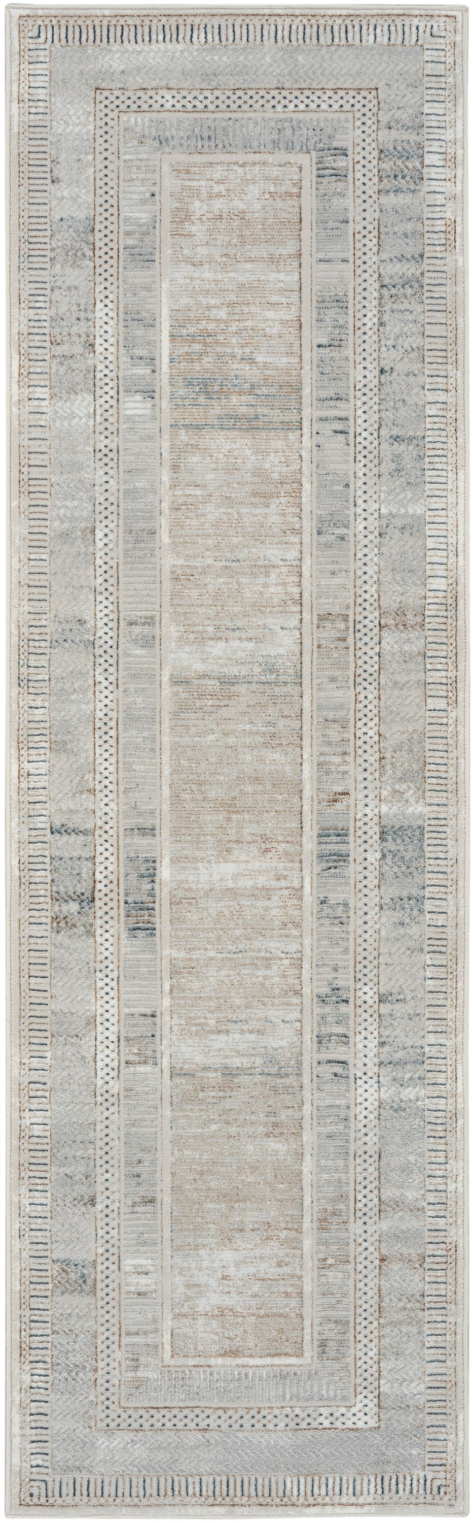 Glitz GLZ07 Ivory Multicolor Rug - Runner