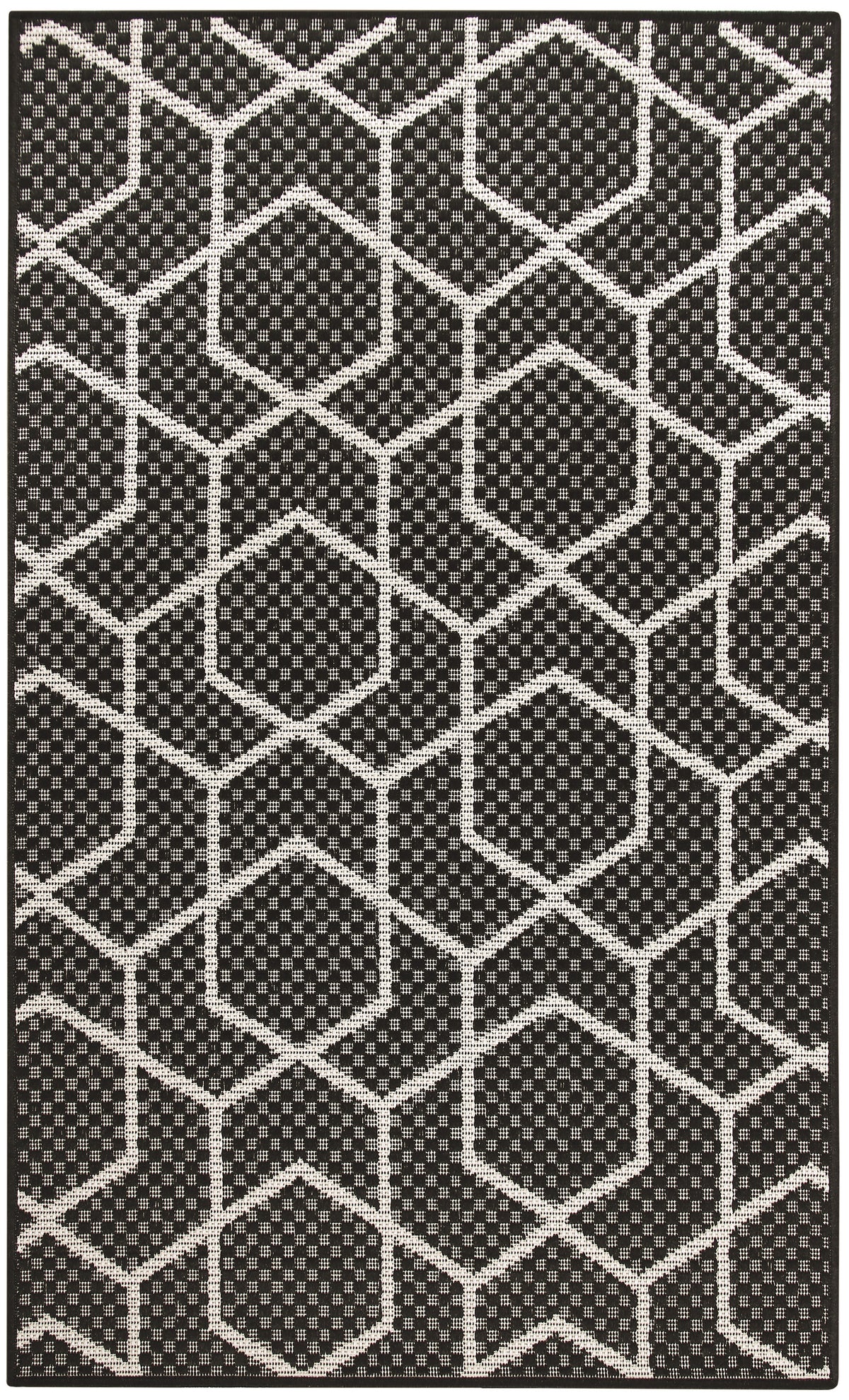 Horizon Indoor/Outdoor HOZ01 Black Rug - Rectangle