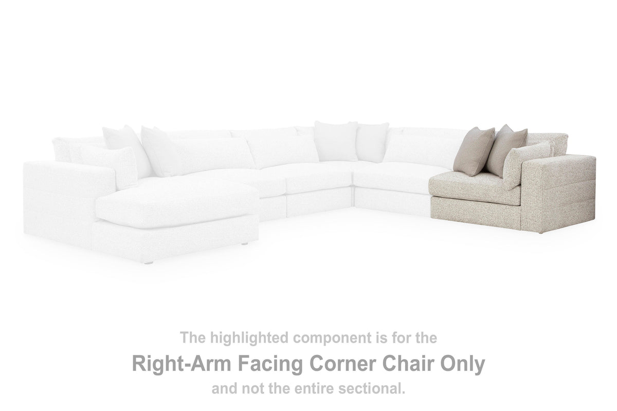 Ashbourne Estate Corner Chair Chenille - Right Arm Facing