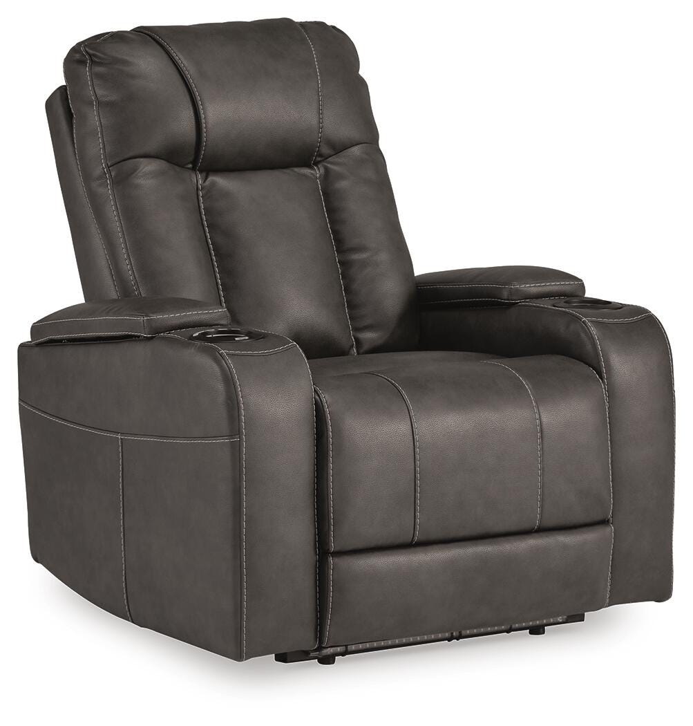 Feazada PWR Recliner/ADJ Headrest Faux Leather