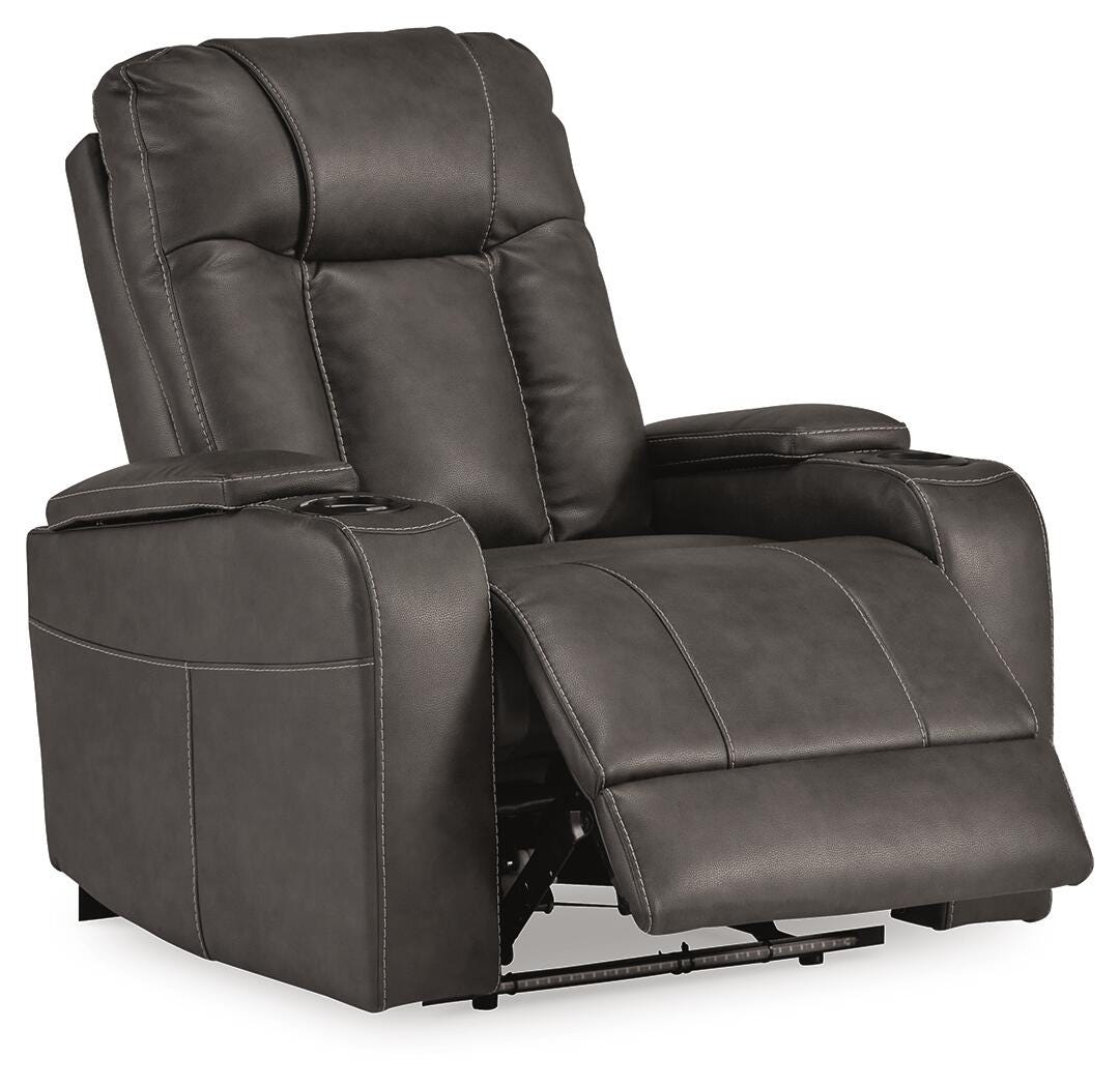 Feazada PWR Recliner/ADJ Headrest Faux Leather
