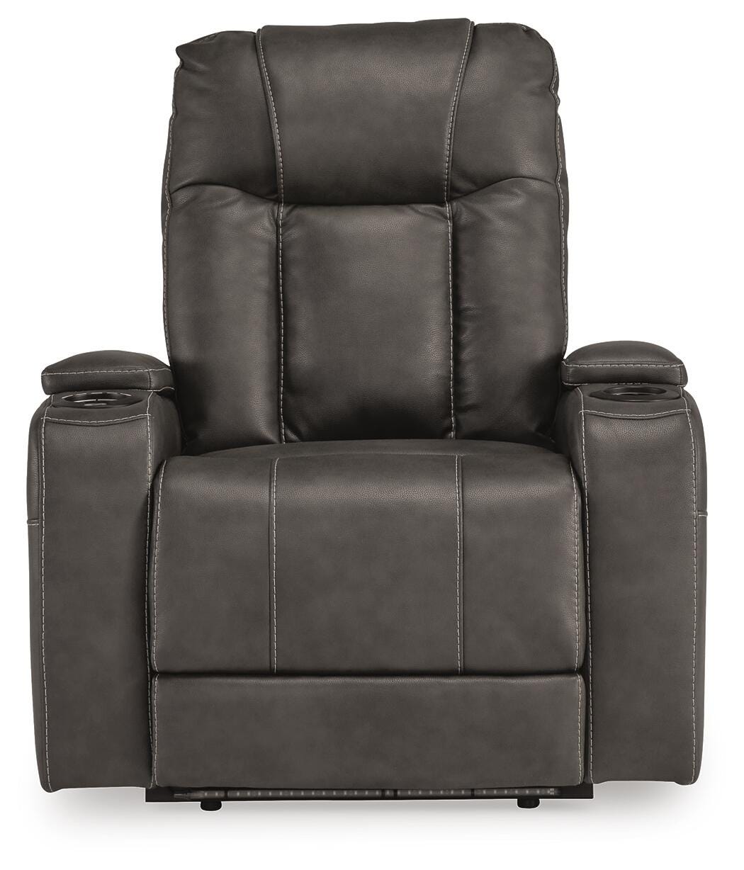 Feazada PWR Recliner/ADJ Headrest Faux Leather