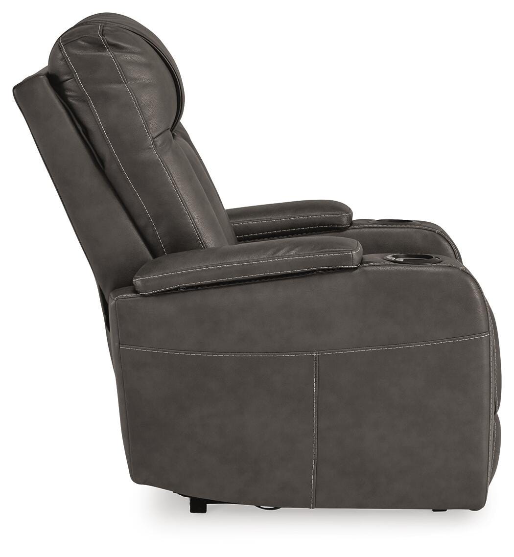 Feazada PWR Recliner/ADJ Headrest Faux Leather