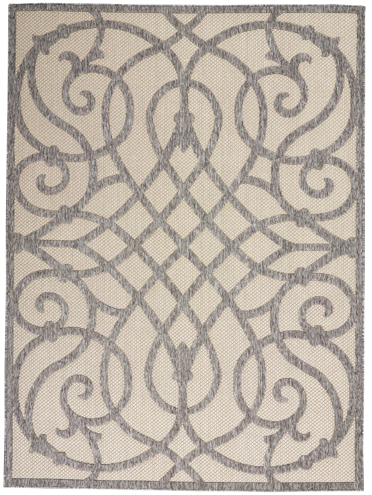 Cozumel CZM04 Cream Grey Rug - Rectangle
