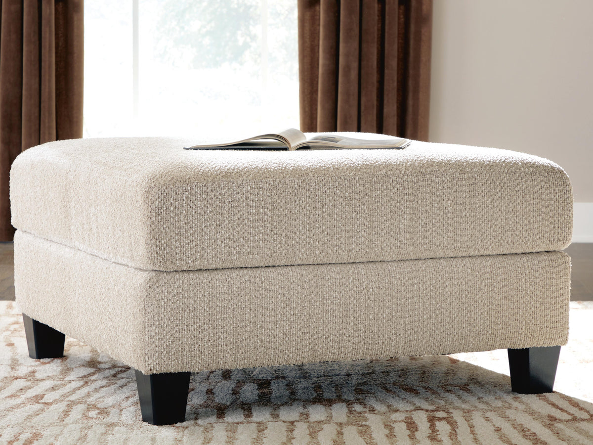 Steelwater Retreat Oversized Accent Ottoman Chenille