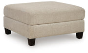 Steelwater Retreat Oversized Accent Ottoman Chenille
