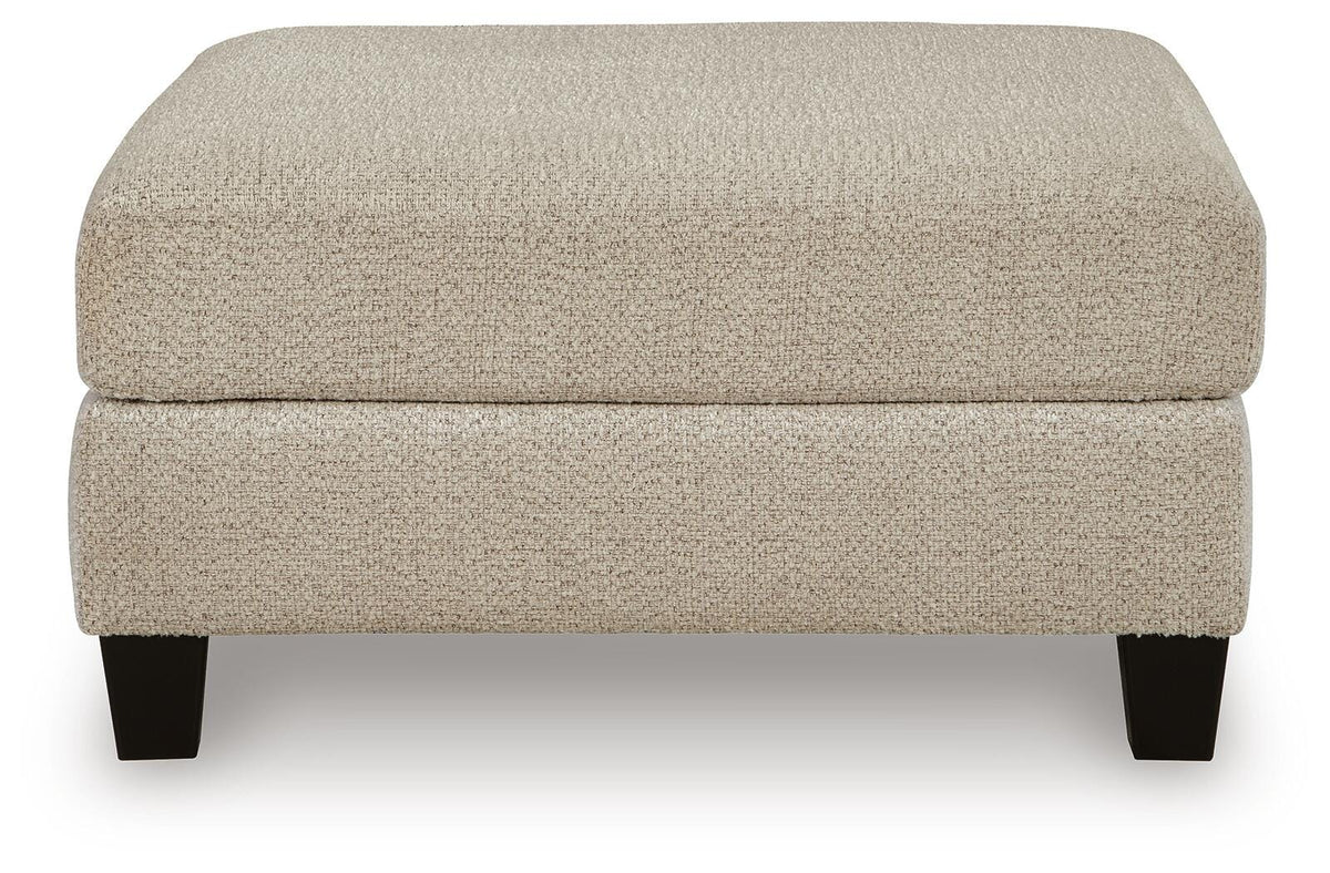 Steelwater Retreat Oversized Accent Ottoman Chenille