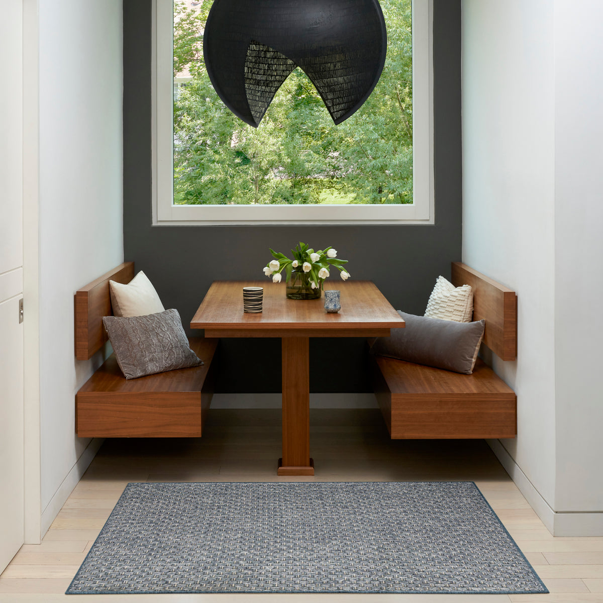 Tulum TLM03 Denim Rug - room scene