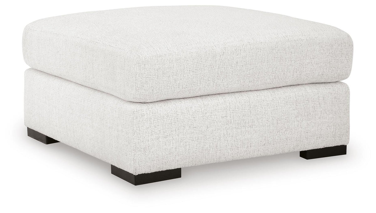 Misty-Lakes Oversized Accent Ottoman Chenille Next-Gen Nuvella™ Performance Fabric