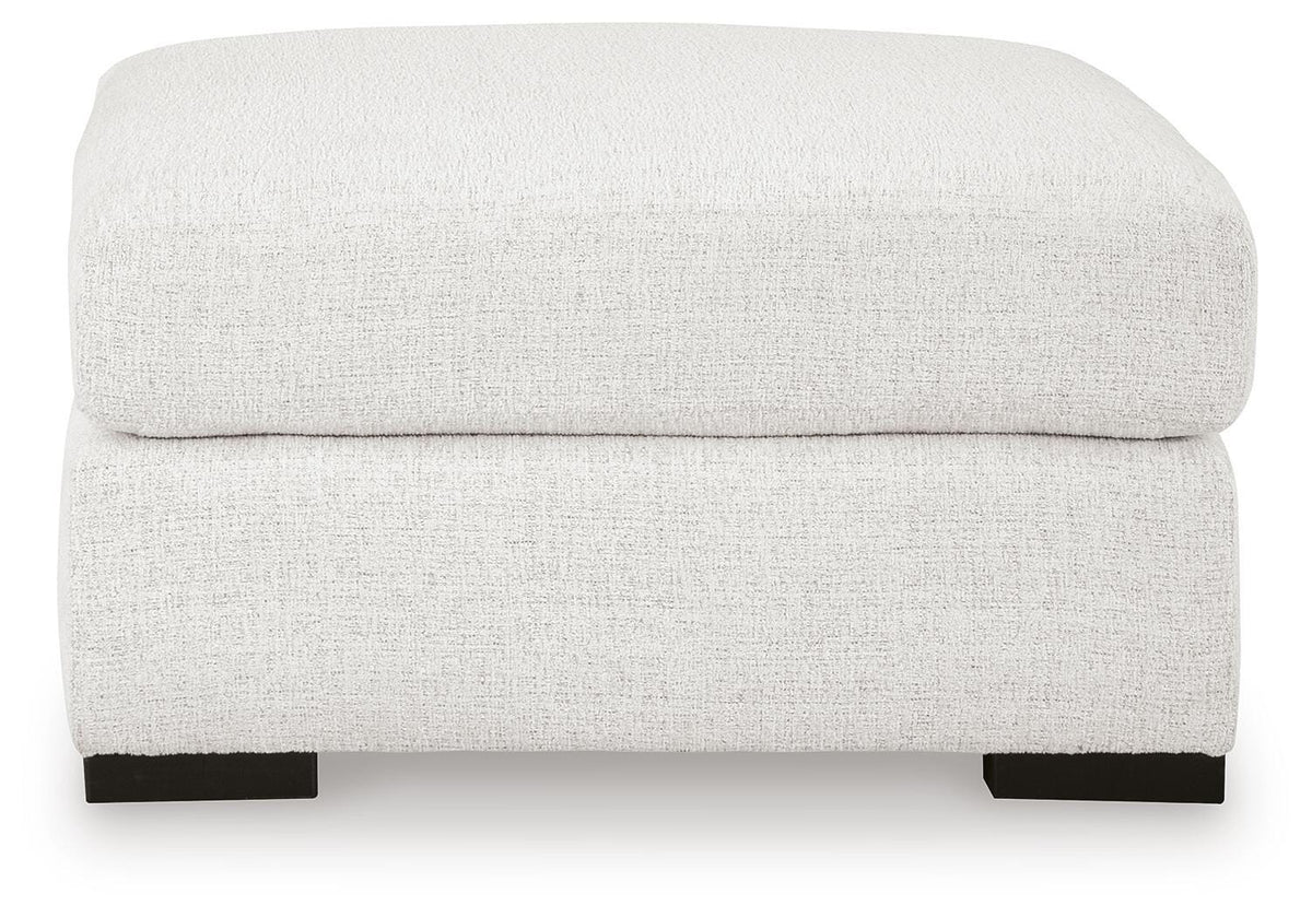 Misty-Lakes Oversized Accent Ottoman Chenille Next-Gen Nuvella™ Performance Fabric