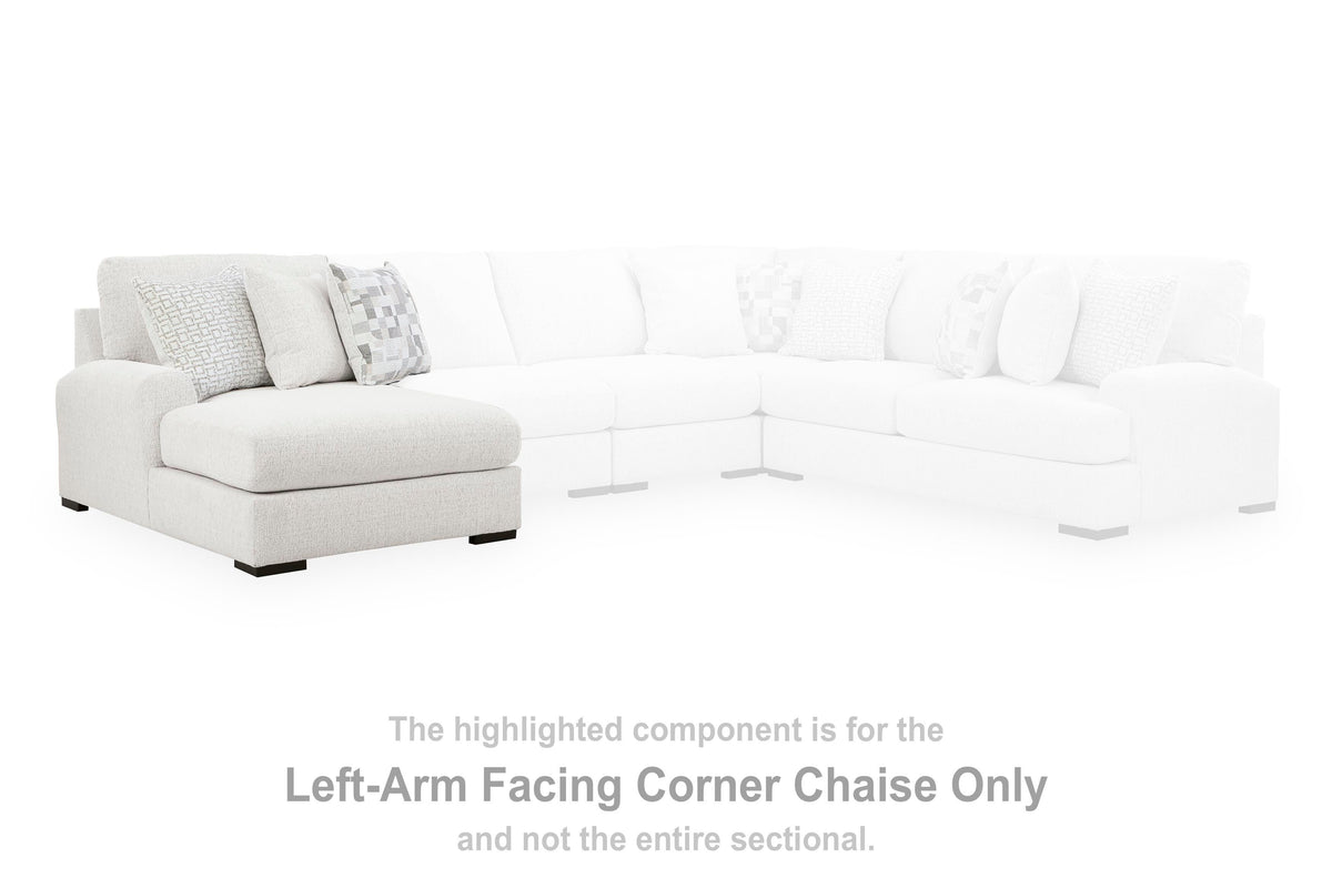 Misty-Lakes LAF Corner Chaise Chenille Next-Gen Nuvella™ Performance Fabric