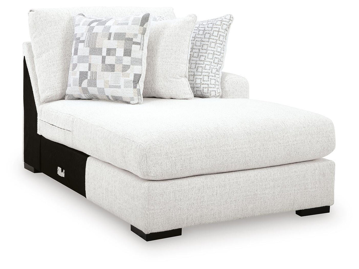 Misty-Lakes RAF Corner Chaise Chenille Next-Gen Nuvella™ Performance Fabric