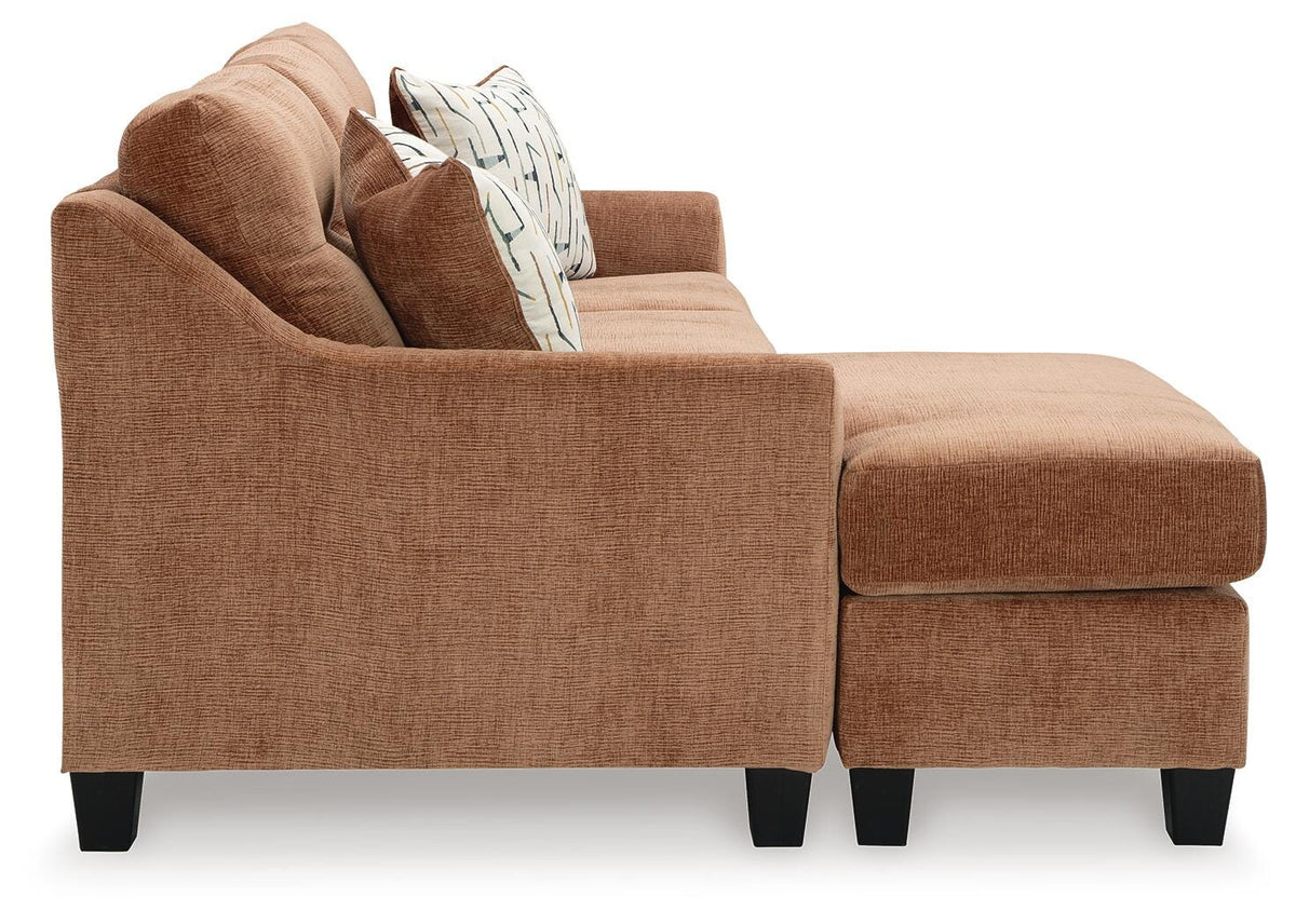 Amity Bay Sofa Chaise Queen Sleeper Chenille