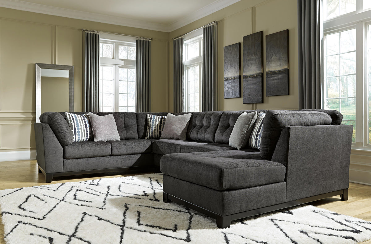 Reidshire 3-Piece Sectional with Chaise Chenille