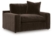 Maxton Heights Chair and a Half Velvet Chenille