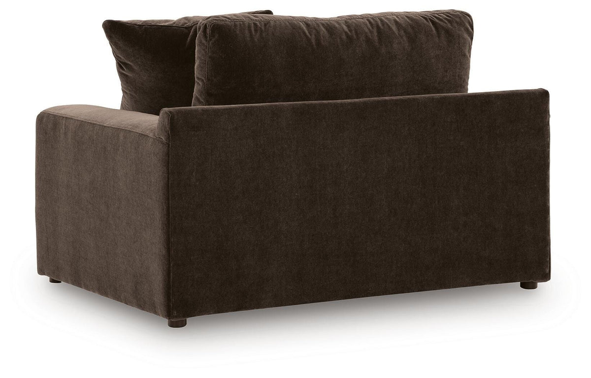 Maxton Heights Chair and a Half Velvet Chenille