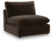 Maxton Heights Armless Chair Velvet Chenille