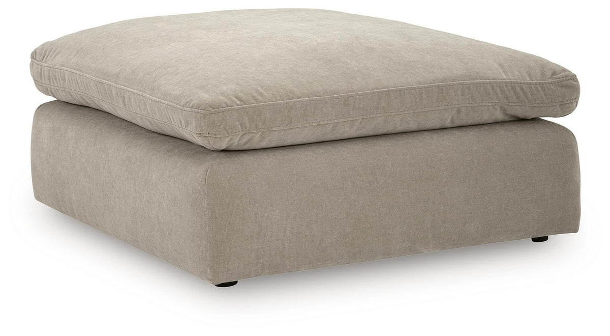 Maxton Heights Oversized Accent Ottoman Velvet Chenille