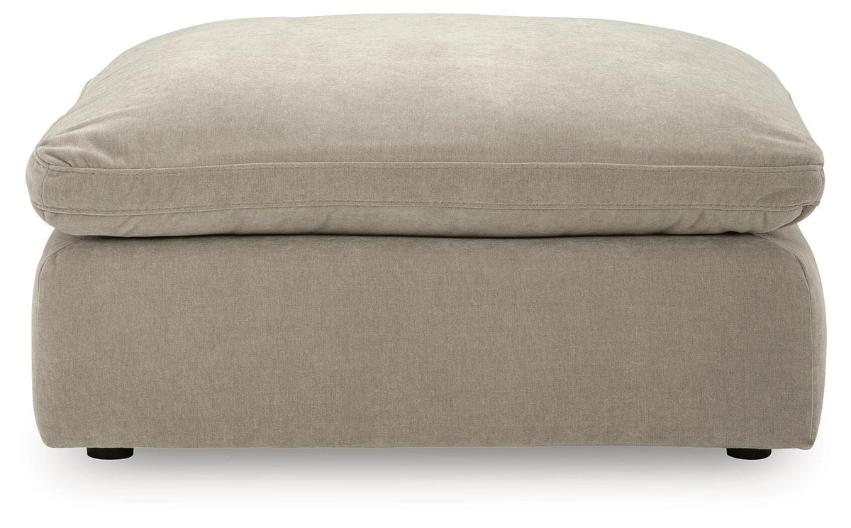 Maxton Heights Oversized Accent Ottoman Velvet Chenille