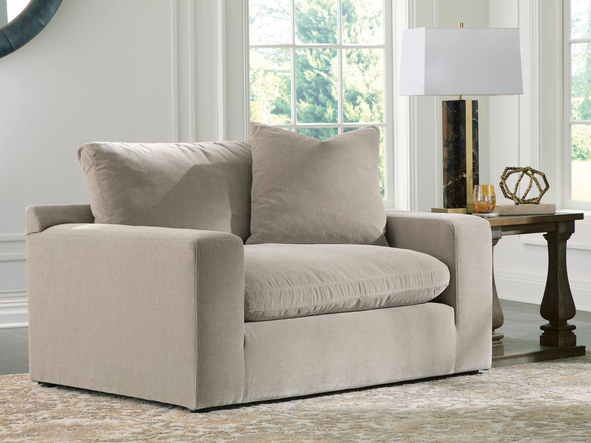 Maxton Heights Chair and a Half Velvet Chenille